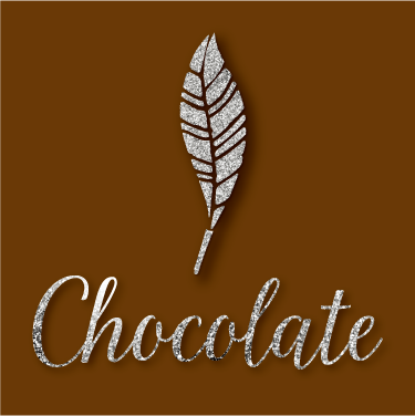 ロゴ120　チョコレート羽シルバー