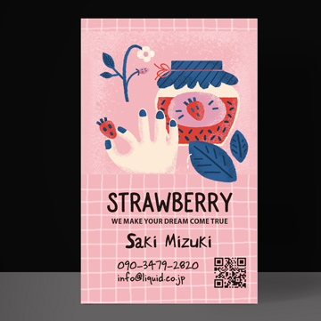 いちご名刺01 STRAWBERRY TIME